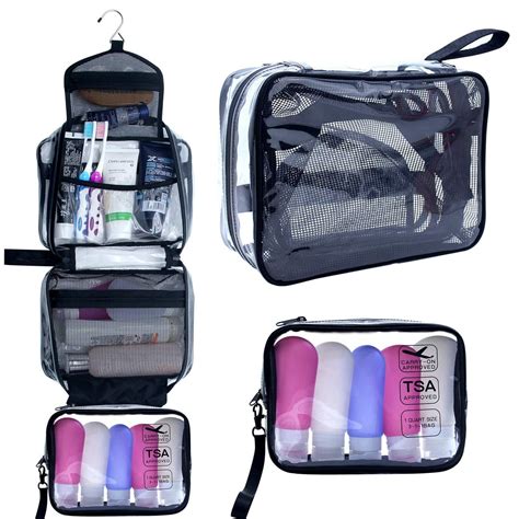 best hanging toiletry bags|tsa approved bathroom travel bag.